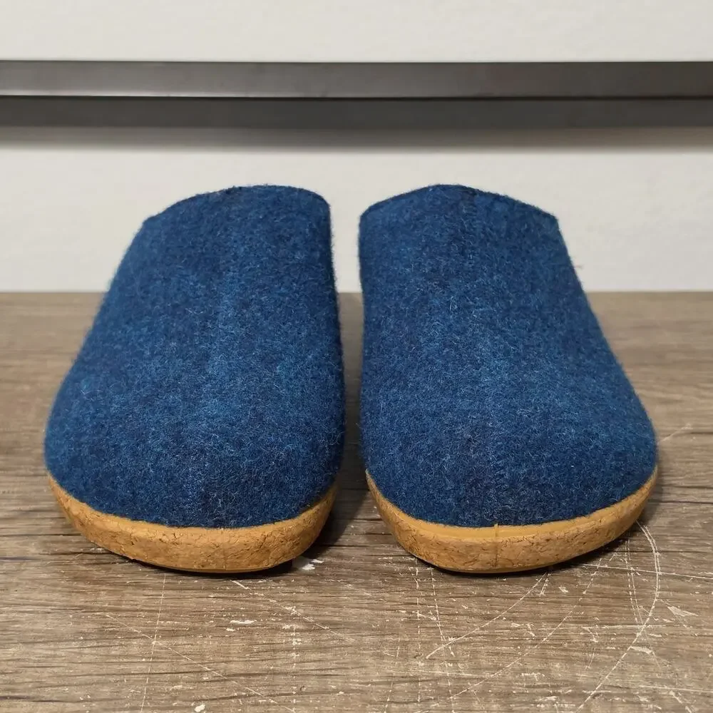 Taos Woollery Women's Slip-On Clogs Mules Shoes Size 37 (6-6.5) Blue